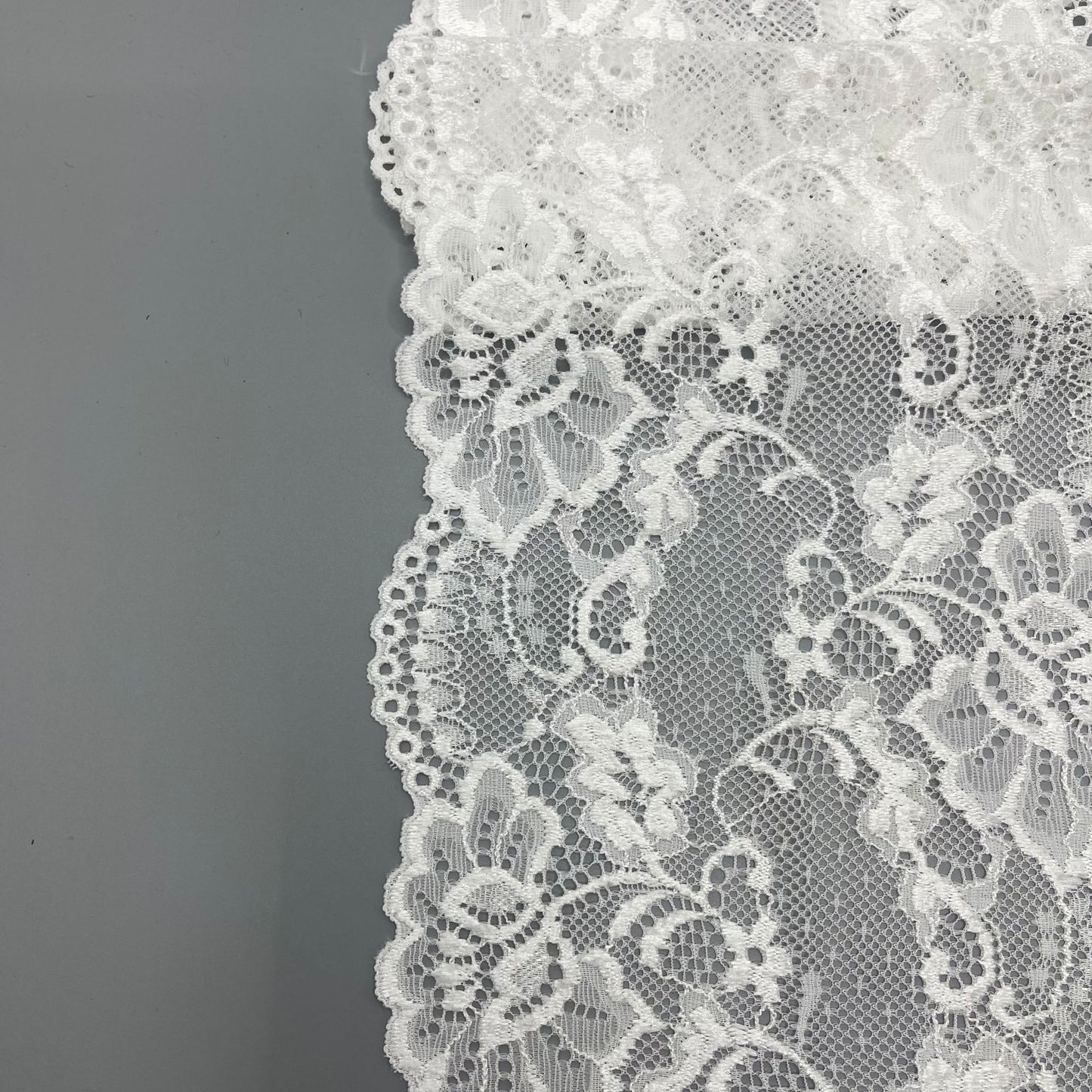 freedombeauty|15cm High-end White Lace Trim Nylon Hollow Lace Wedding Dress Accessories Trim