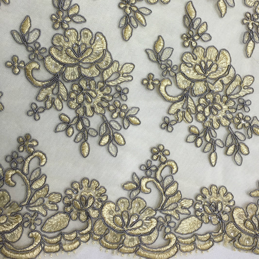 Freedombeauty | Supply Car Bone Lace Veil Skirt Lace Accessories Three-Dimensional Bone Lace Fabric Wedding Dress Accessories