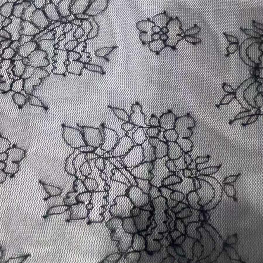 freedombeauty|Nylon L Small Flower Elastic Non-Elastic Lace Fabric Strapless Dress Clothing Lace Trim Fabric