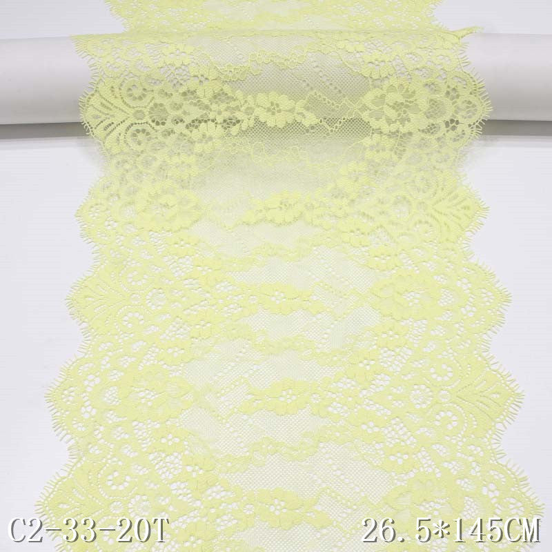 freedombeauty|Non-Elastic Eyelash Lace Double-Sided Small Wave Thread Lace Tablecloth Sofa Cushion Clothing Accessories Lace Trim