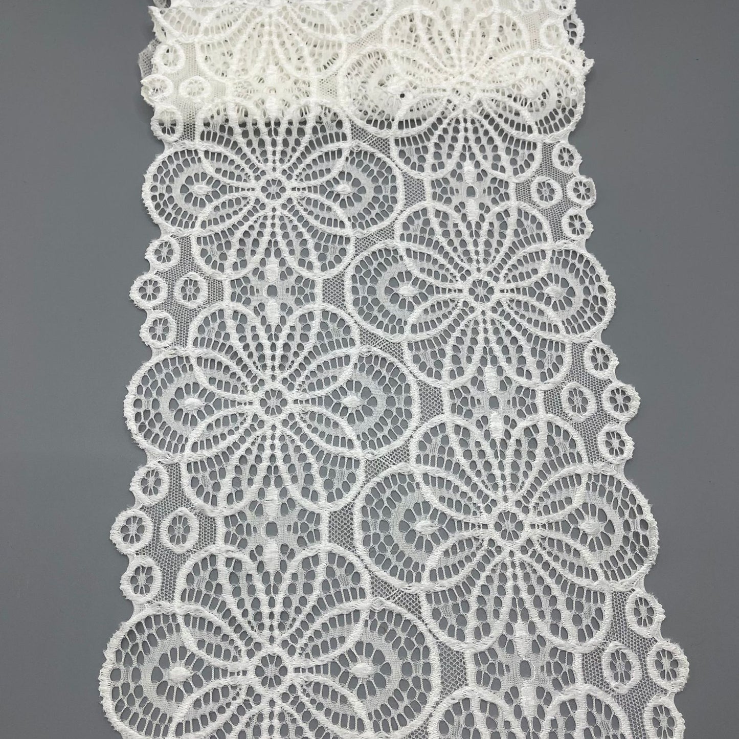 freedombeauty|21cm Lace Wedding Dress Accessories Nylon Lace Trim Hollow Handmade Materials DIY Custom Lace