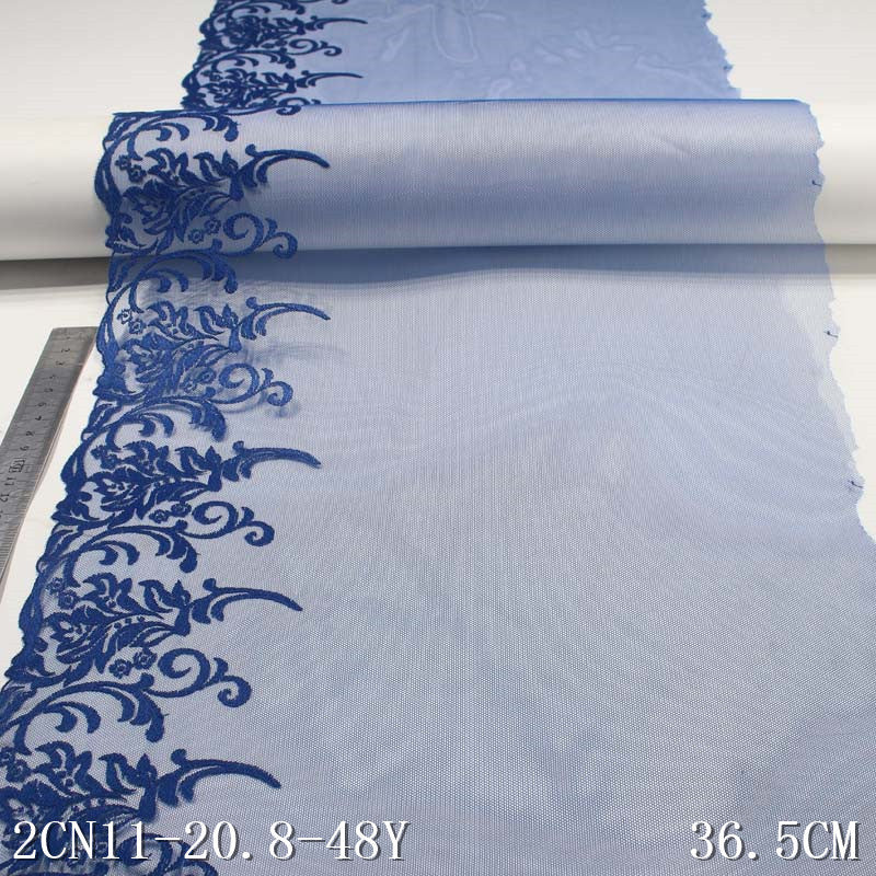 【1pack】-Freedombeauty | Two Blue Two Specifications Mesh Polyester Thread Thorns Embroidery Lace Accessories Curtain Sofa Cushion Lace