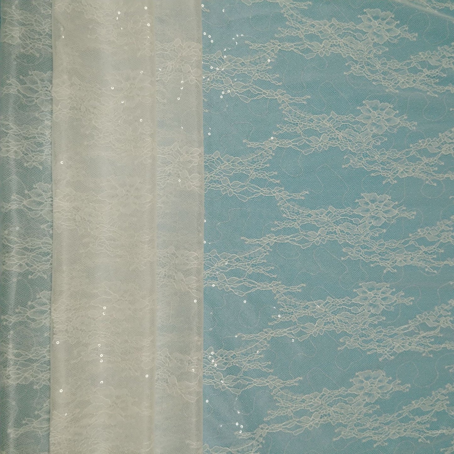 freedombeauty|Composite Nylon Sequin Lace Fabric Full Pattern Lace Fabric for Skirts Fashion Dresses Wedding Dresses Children's Decorations
