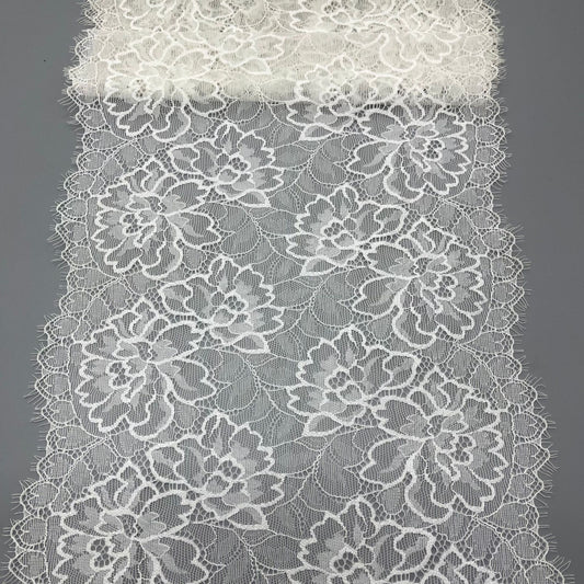 freedombeauty|23CM Elastic Eyelash Nylon Lace Trim Elastic Lace Wedding Dress Underwear Skirt Accessories Materials