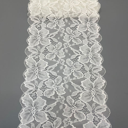 freedombeauty|18CM Underwear Wedding Dress Accessories White Nylon Elastic Hollow Lace Trim Embroidery