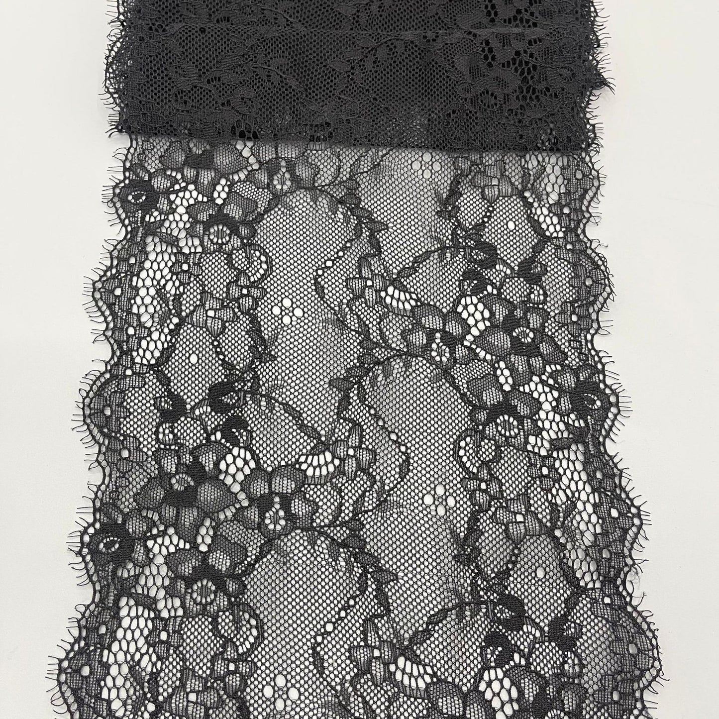 freedombeauty|16CM Elastic Eyelash Lace Trim Hollow Lace Fabric DIY Wedding Dress Clothing Overlock Home Textile Curtain Decoration