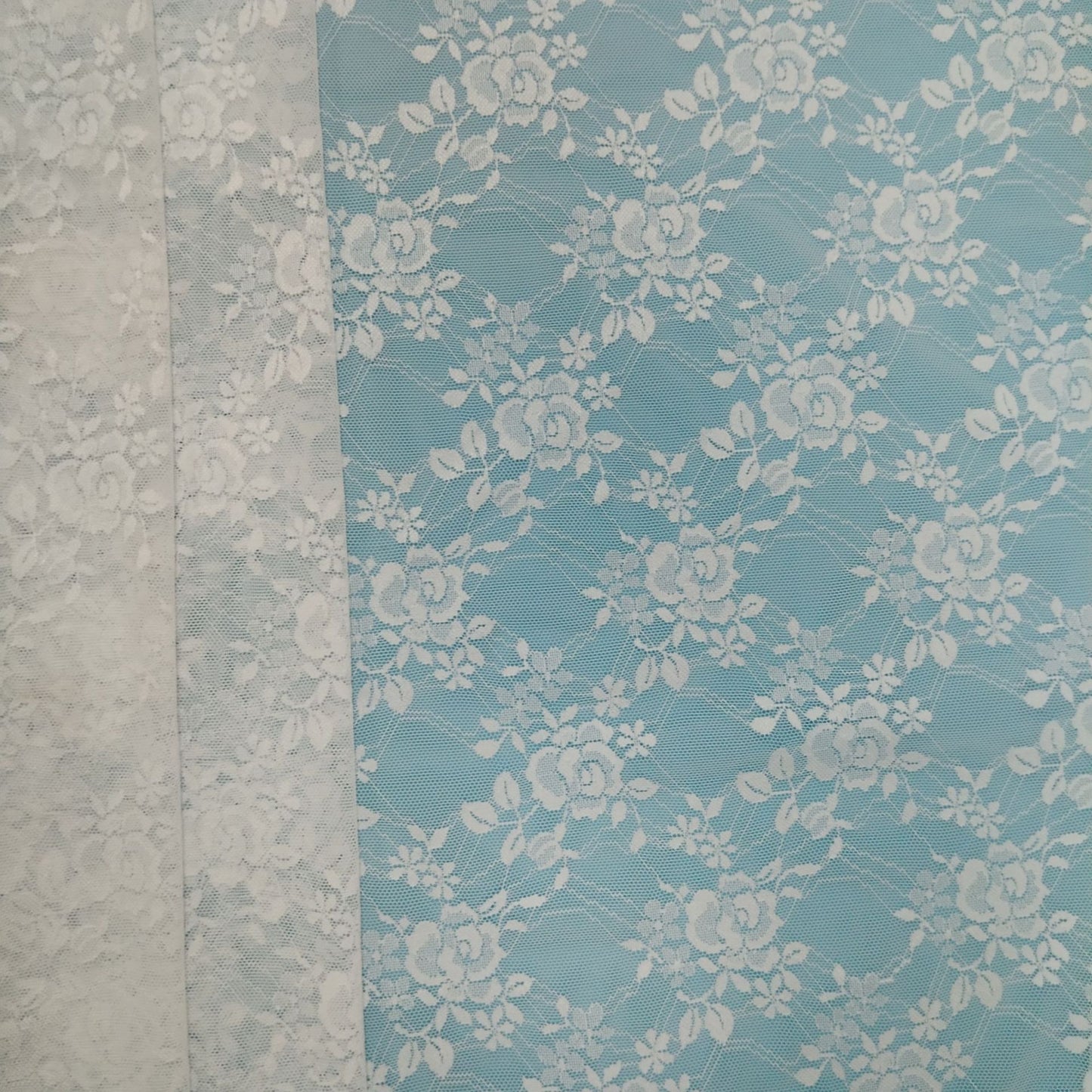 freedombeauty|Hot Selling Nylon Small Rose Lace Fabric Women's Base Shirt Pajamas Dress Lace Fabric Fashion Lace