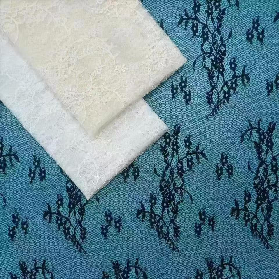 freedombeauty|Non-Elastic Cotton Lace Fabric with Cut Threads, Floral Hollow Mesh Clothing Accessories, Underwear Composite Children's Wear