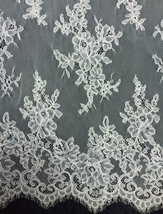 Freedombeauty | Supply in Stock Strands Lace Shell Fabric Wedding Dress Accessories White 3 M