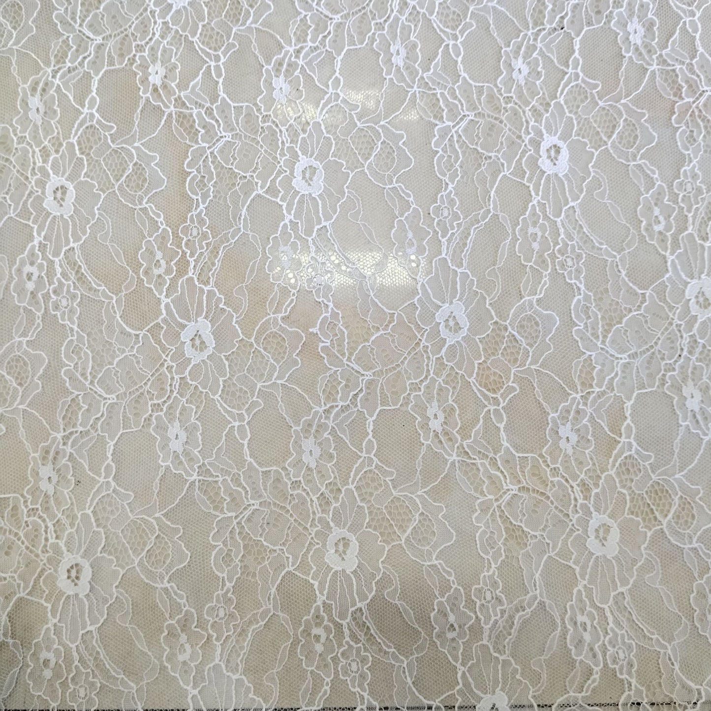 freedombeauty|Hot Selling In Stock Cotton Lace Fabric with Small Flower Hollow Mesh Base Wedding Dress Children's Clothing Accessories