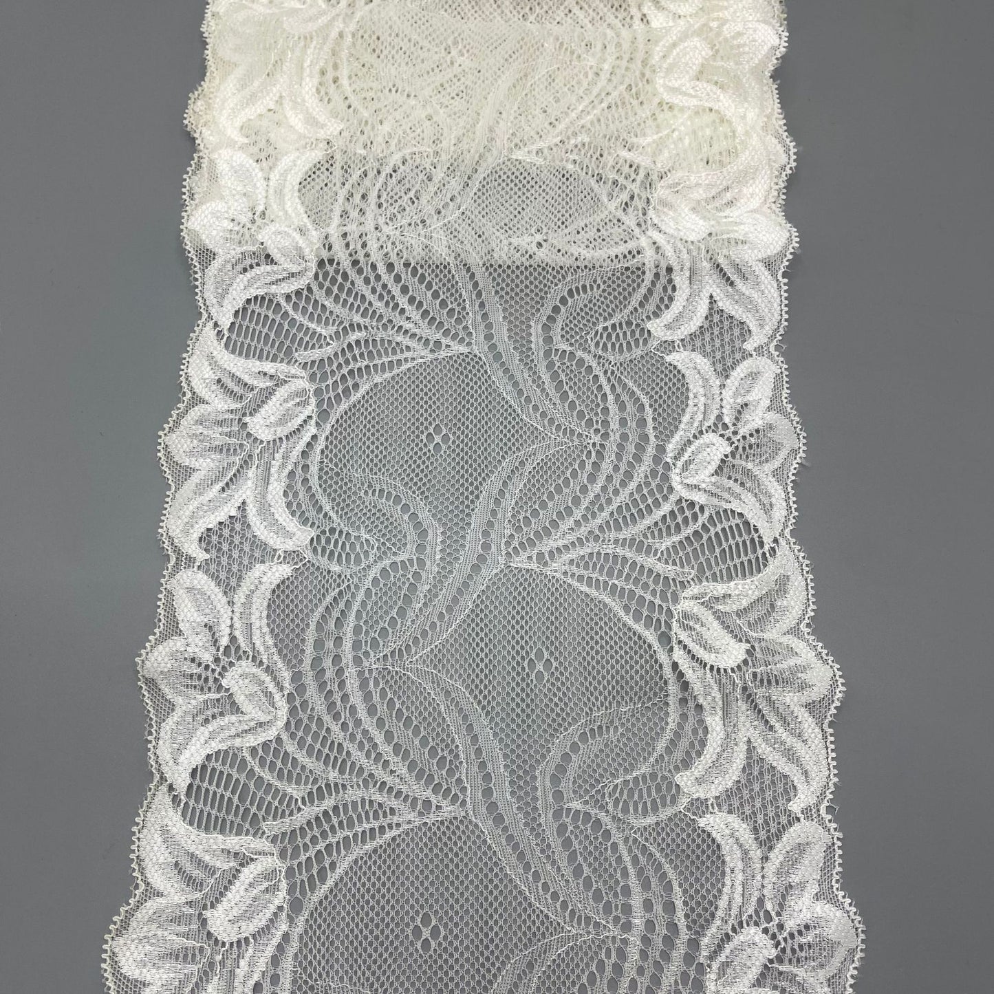 freedombeauty|18cm High-Quality White Stretch Lace Trim Nylon Wedding Dress Hollow Out Accessories Design Purchase