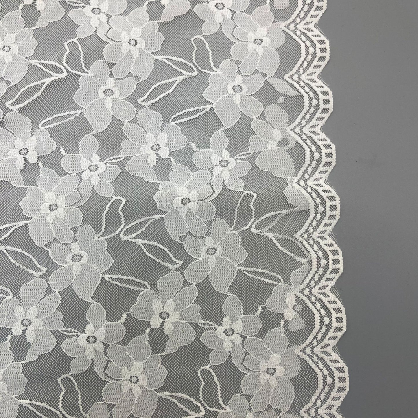 freedombeauty|24CM Wedding Dress Accessories White Lace Elastic Hollow Lace Nylon Trim