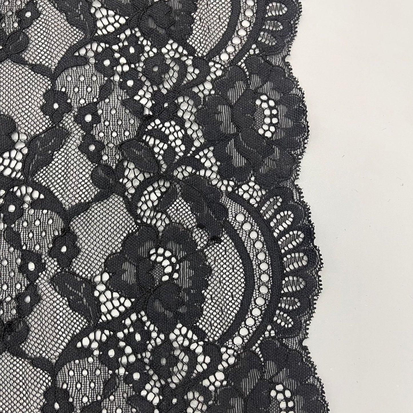 freedombeauty|22CM New Hollow Out Eyelash Lace Non-Elastic Mesh Fabric DIY Wedding Dress Clothing Lace Trim