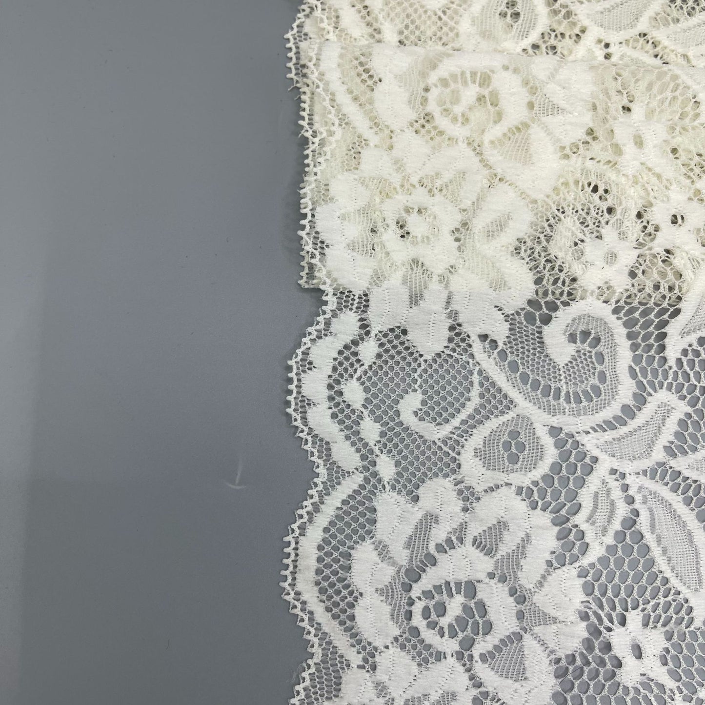 freedombeauty|20CM White Elastic Lace Trim Handmade Hollow Lace Wedding Dress Lingerie Decoration Accessories Lace