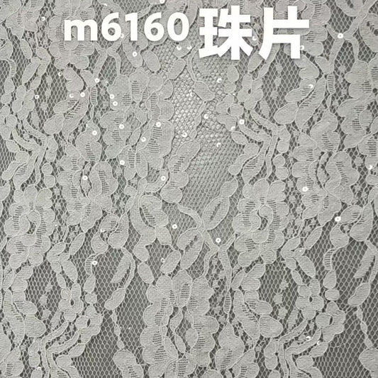 freedombeauty|Brocade Cotton Thread Eyelash Fabric Lace Sequin Embroidery Clothing Mesh Children's Skirt Underwear Lace High-end Skirt Jacquard