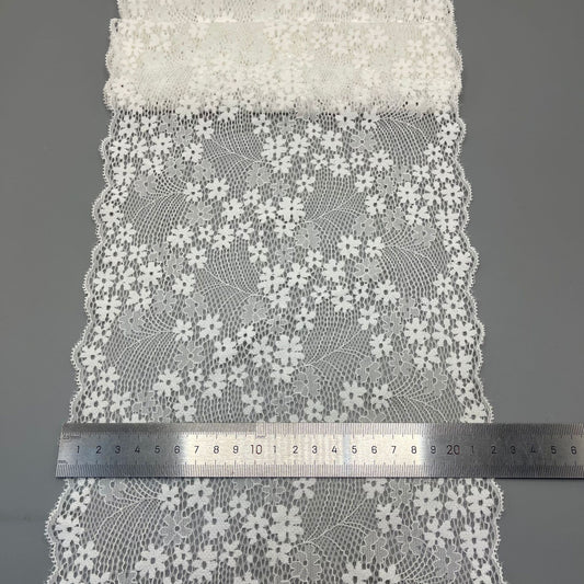 freedombeauty|22CM High Elasticity Soft Lace Trim Material Suitable for Clothing Making Supply
