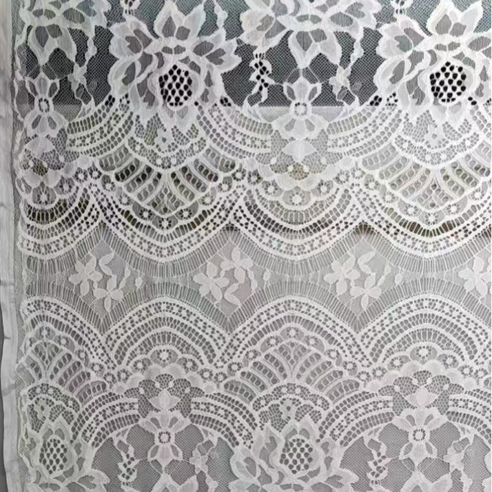 freedombeauty|New Nylon Eyelash Fabric Lace T-Shirt Clothing Wedding Dress Children's Dress Lace Full Skirt High-end Skirt Various Decorations