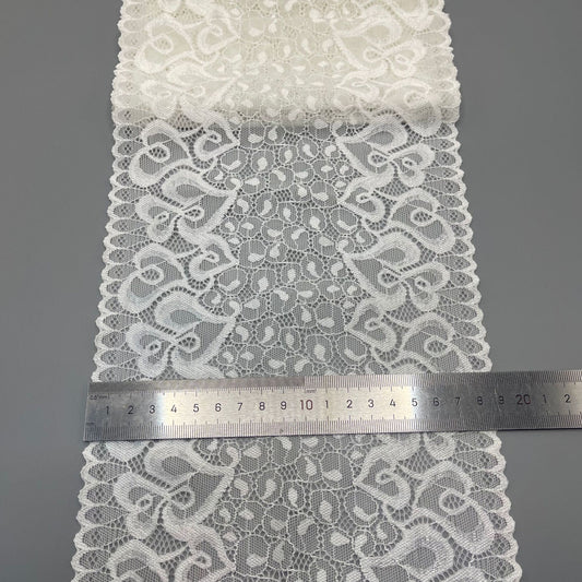 freedombeauty|18CM Elastic Lace Trim Wedding Dress Garment Lingerie Accessories DIY Decoration