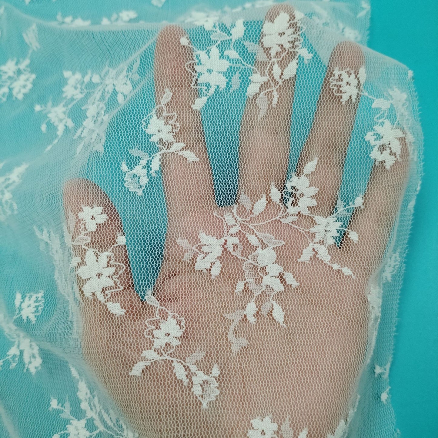 freedombeauty|Guangzhou Direct Supply In-Stock Hot-Selling Small Flower Colorful Lace Fabric for Children's Dance Dresses and Hollow-Out Prints