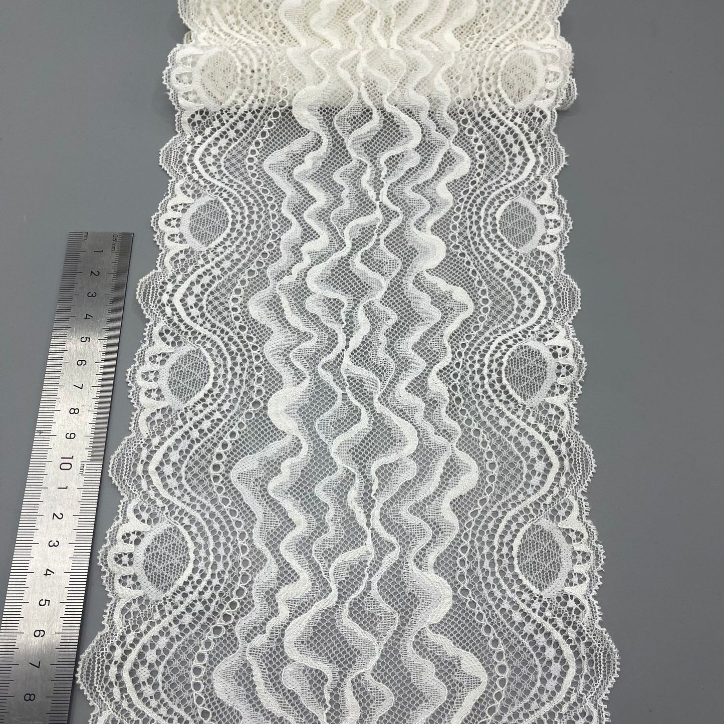 freedombeauty|18CM Sexy Lingerie Elastic Clothing Accessories Lace Trim Supply Suitable for Wedding Dress Decoration