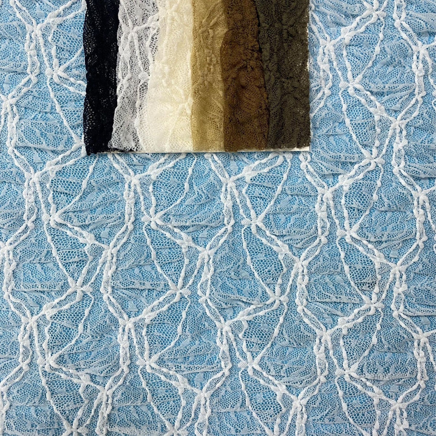 freedombeauty|Nylon Lace Fabric Full Pattern Lace Fabric Skirt Base Fashion Dress Wedding Dress Children's Decorations Decoration