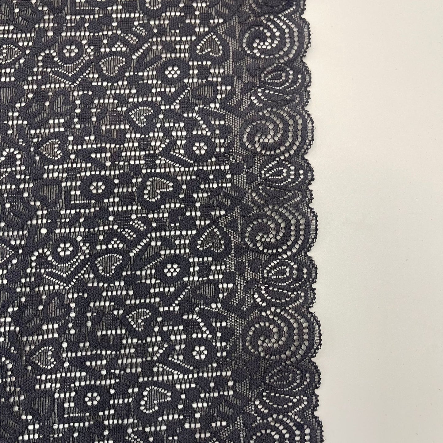 freedombeauty|23CM Exquisite White Elastic Lace Trim Nylon Wedding Dress Hollow Design Accessories DIY Wedding Dress Making