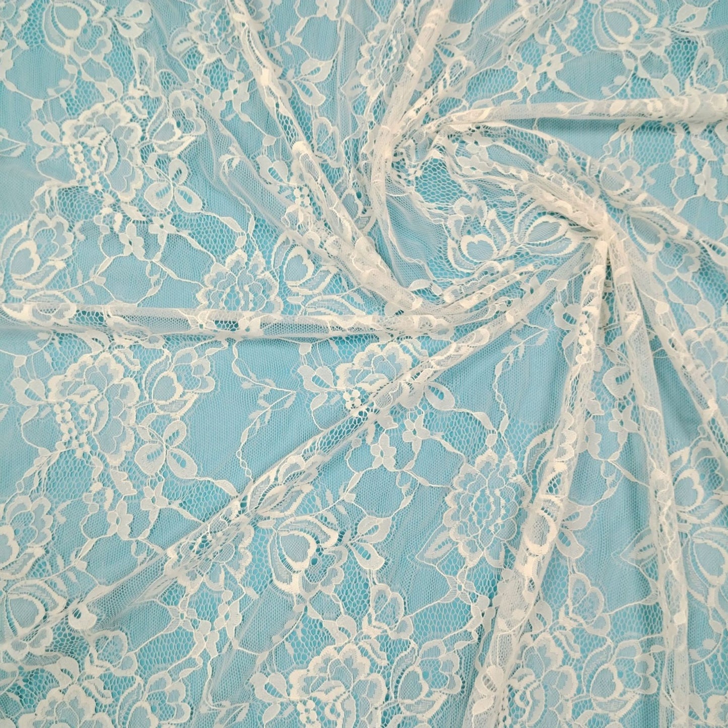 freedombeauty|Lace Fabric Nylon Thin Lace Wedding Dress Hollow Out Clothing Curtain Nylon Lace Fabric