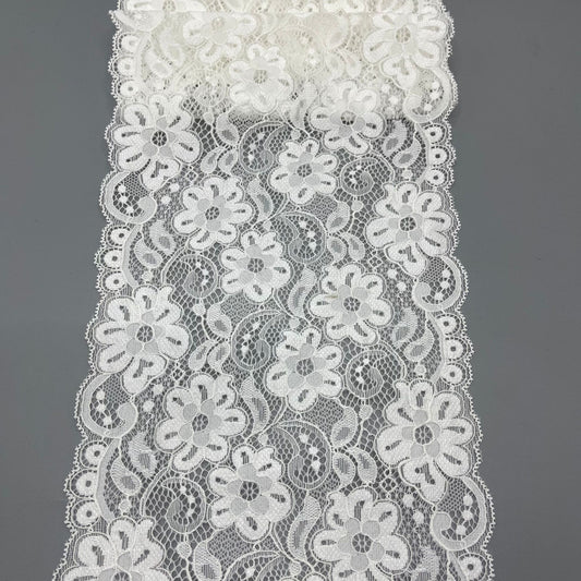 freedombeauty|17CM Elastic Lace Trim In Stock Suitable for Clothing Making