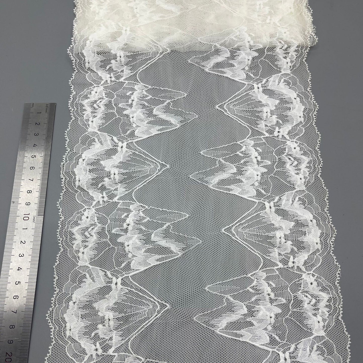 freedombeauty|21CM Water-Soluble Lace Milk Silk Polyester Silk Embroidery Fabric Women's Dress Lace Trim