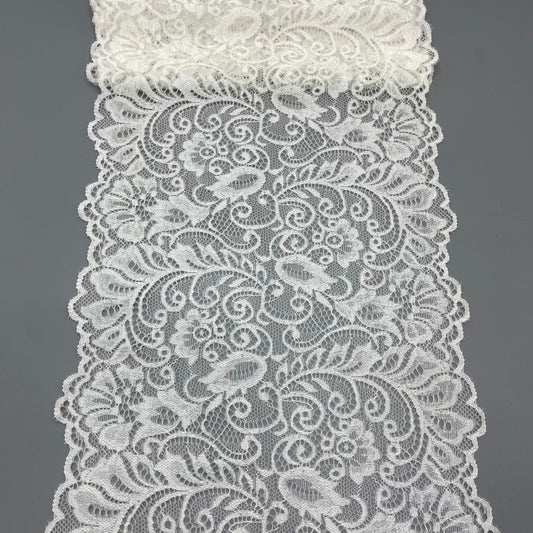 freedombeauty|21CM Black and White Hollow Elastic Lace Trim DIY Clothing Lingerie Lace Wedding Dress Accessories