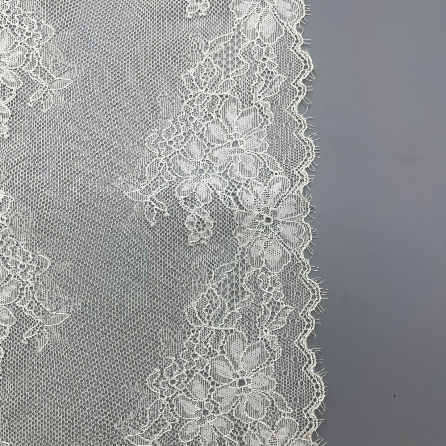 freedombeauty|18CM French Elastic Eyelash Lace Elastic Trim Skirt Children's Clothing Wedding Dress Decoration Clothing Hem