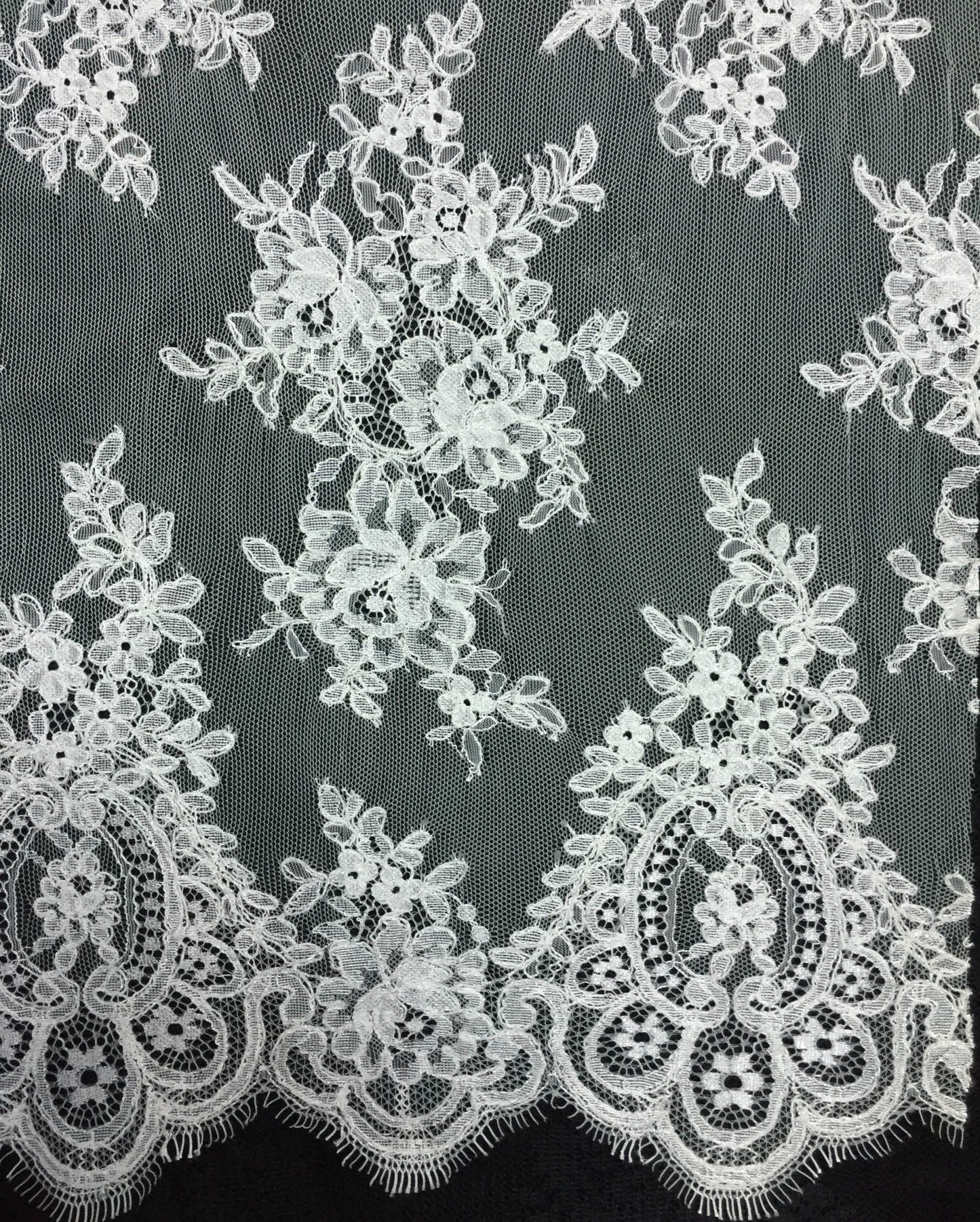 Freedombeauty | Direct Supply Car Bone Lace Veil Skirt Lace Accessories Three-Dimensional Bone Lace Fabric Wedding Dress Fabric