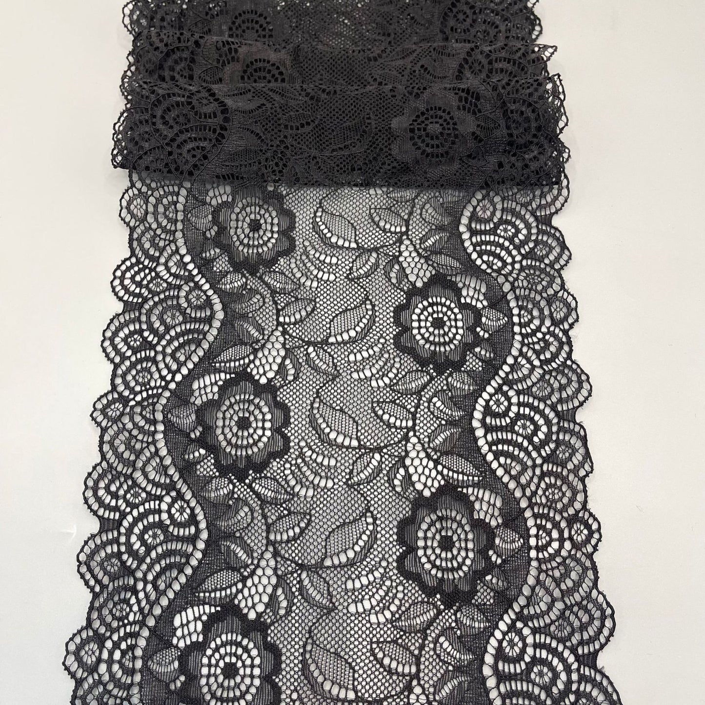 freedombeauty|18CM Nylon Lace Trim Elastic Lace Trim Wedding Dress, Lingerie Hem, Gloves, Socks Accessories