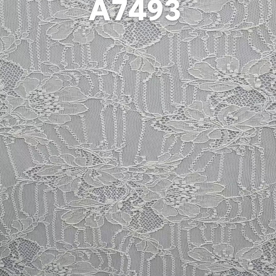 freedombeauty|Nylon Lace Fabric Connected Large Flower Elastic Full Wedding Dress Base Children's Dress Decoration Pocket T-Shirt