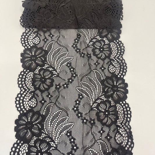 freedombeauty|18CM Exquisite White Stretch Lace Trim Nylon Wedding Dress Hollow Design Accessories DIY Wedding Dress Making