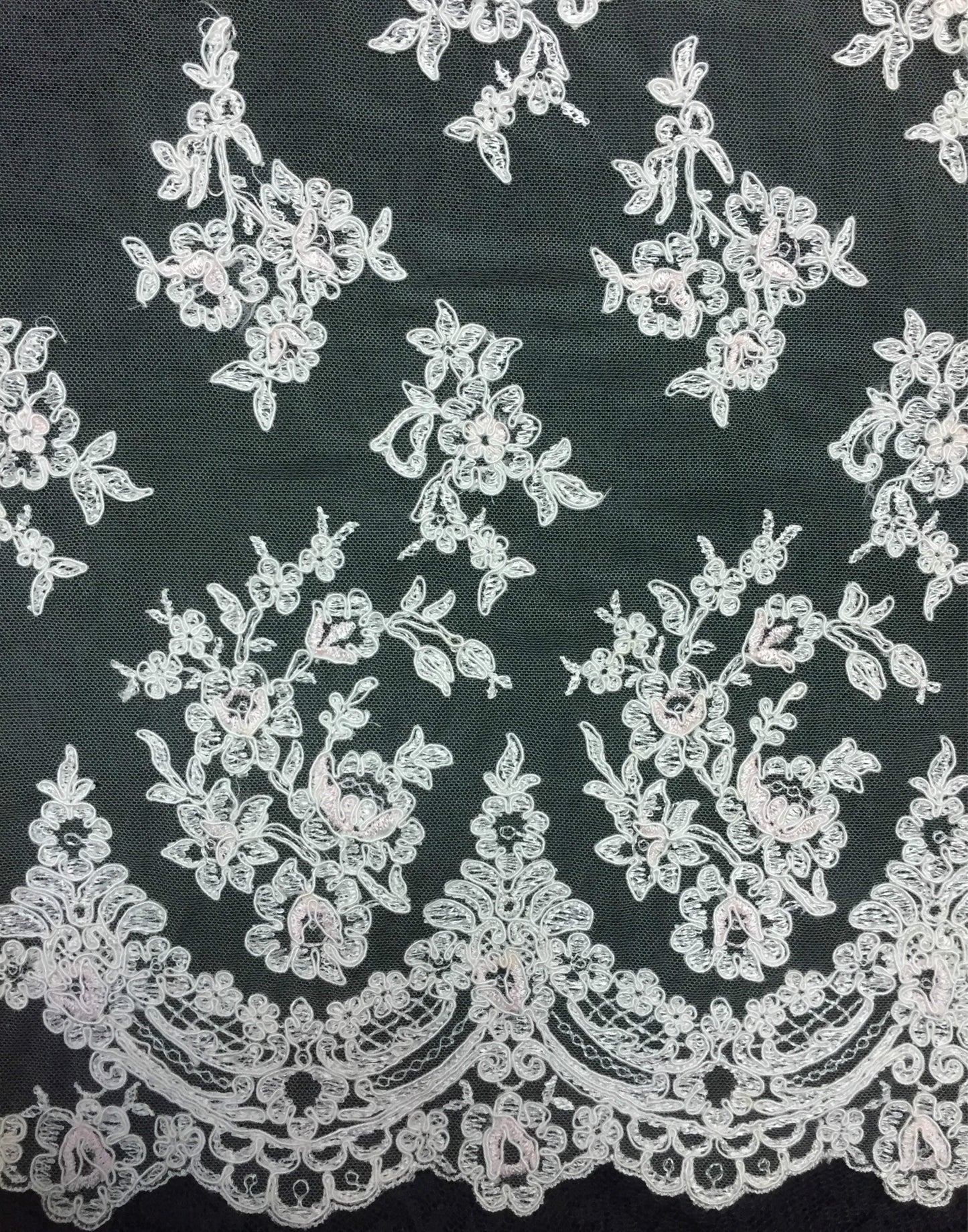 Freedombeauty | Supply Heavy Industry Computer Embroidery Lace Fabric Wedding Dress Fashion Accessories Can Be Beaded with Concave Piece