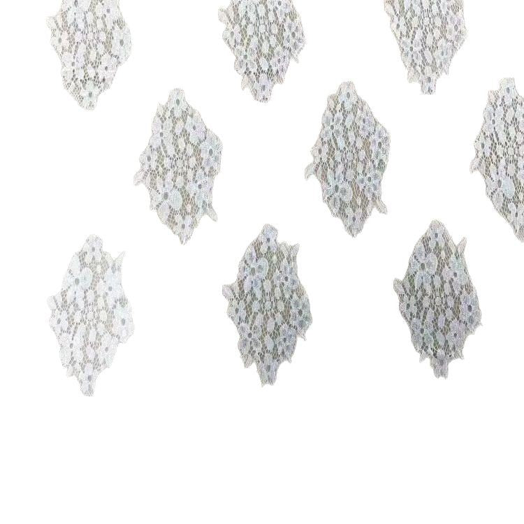 freedombeauty|Eyelash Lace One Piece Three Yards Edge Black and White Classic Lightweight Decoration Fabric for Dresses, Tops, Wedding Dresses