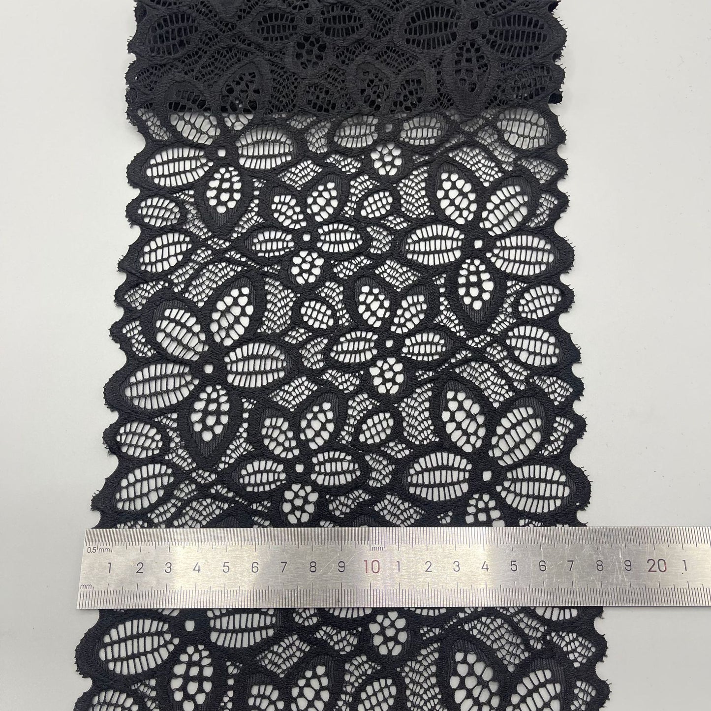 freedombeauty|18cm Lace Trim for Underwear, Wedding Dress, White Hollow Lace Trim, Nylon Lace Trim, High-end Customization