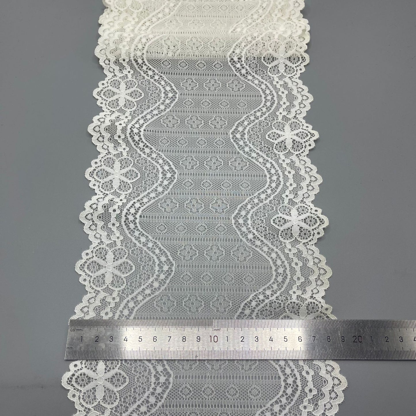 freedombeauty|18cm Lace Trim White Wedding Dress Lace Hollow Lace Nylon Lace Material DIY Handmade