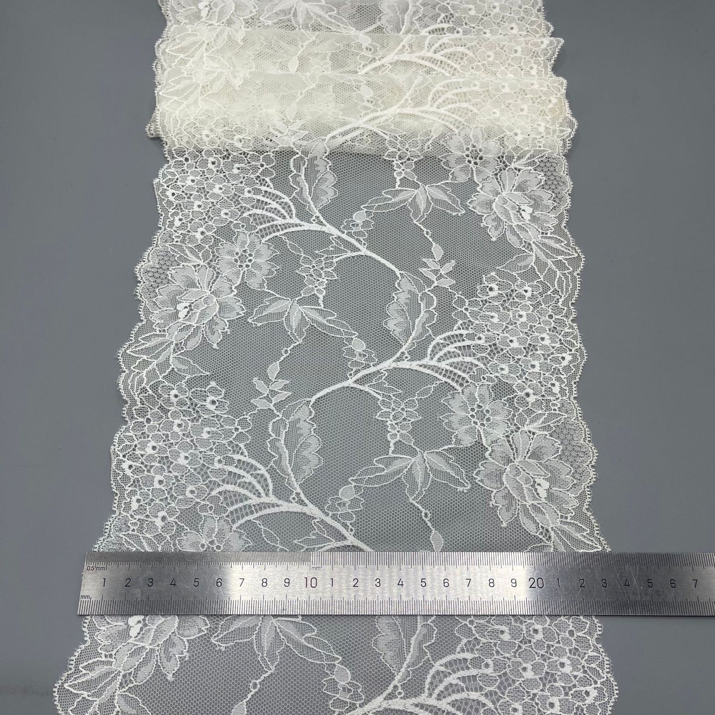 freedombeauty|23cm Nylon Lace Fabric Stretch Hollow Out Dress Sleepwear Lingerie Wedding Dress Accessories