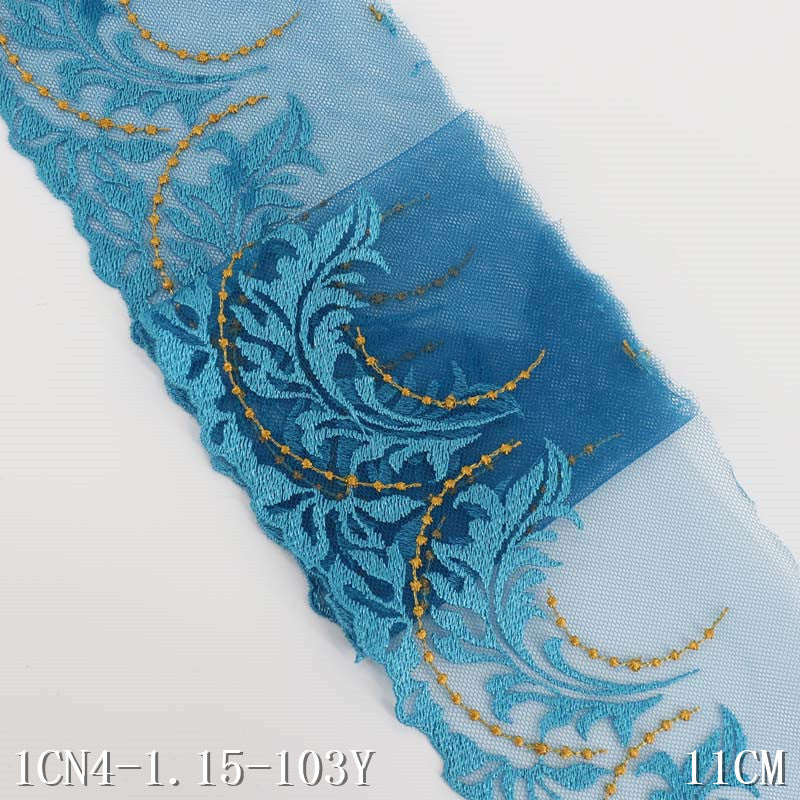 【1pack】-freedombeauty|3D Embroidery Bedding Accessories Home Decor Soft Decoration Mesh Embroidery DIY Handmade