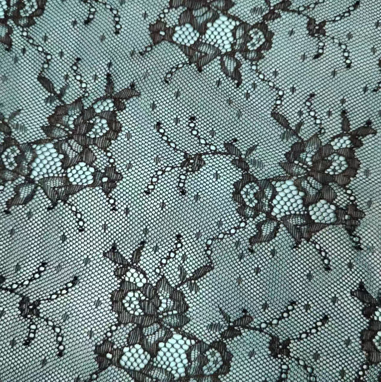 freedombeauty|In Stock Hot-Selling Nylon Stretch Lace Fabric Base Dress Set Floral Lace