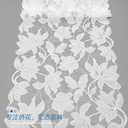 freedombeauty|23.4cm Spring Summer New Hollow Flower Lace Fabric DIY Clothes Wedding Dress Lingerie Dress Fabric
