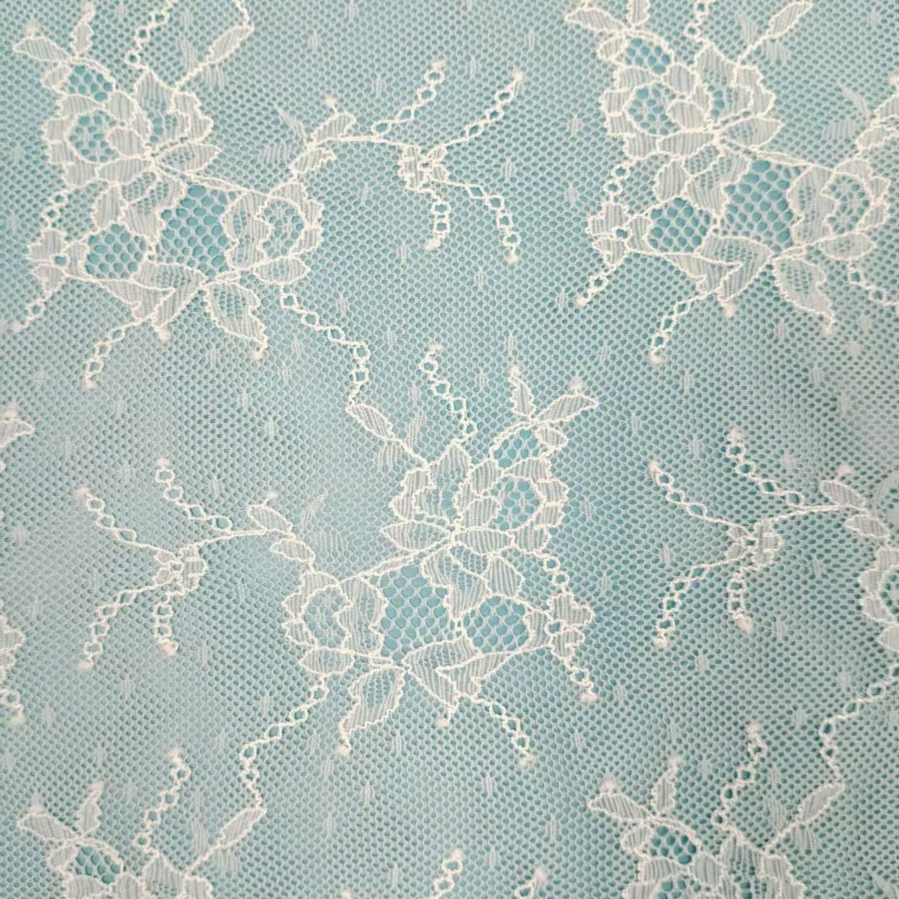 freedombeauty|In Stock Hot-Selling Nylon Stretch Lace Fabric Base Dress Set Floral Lace