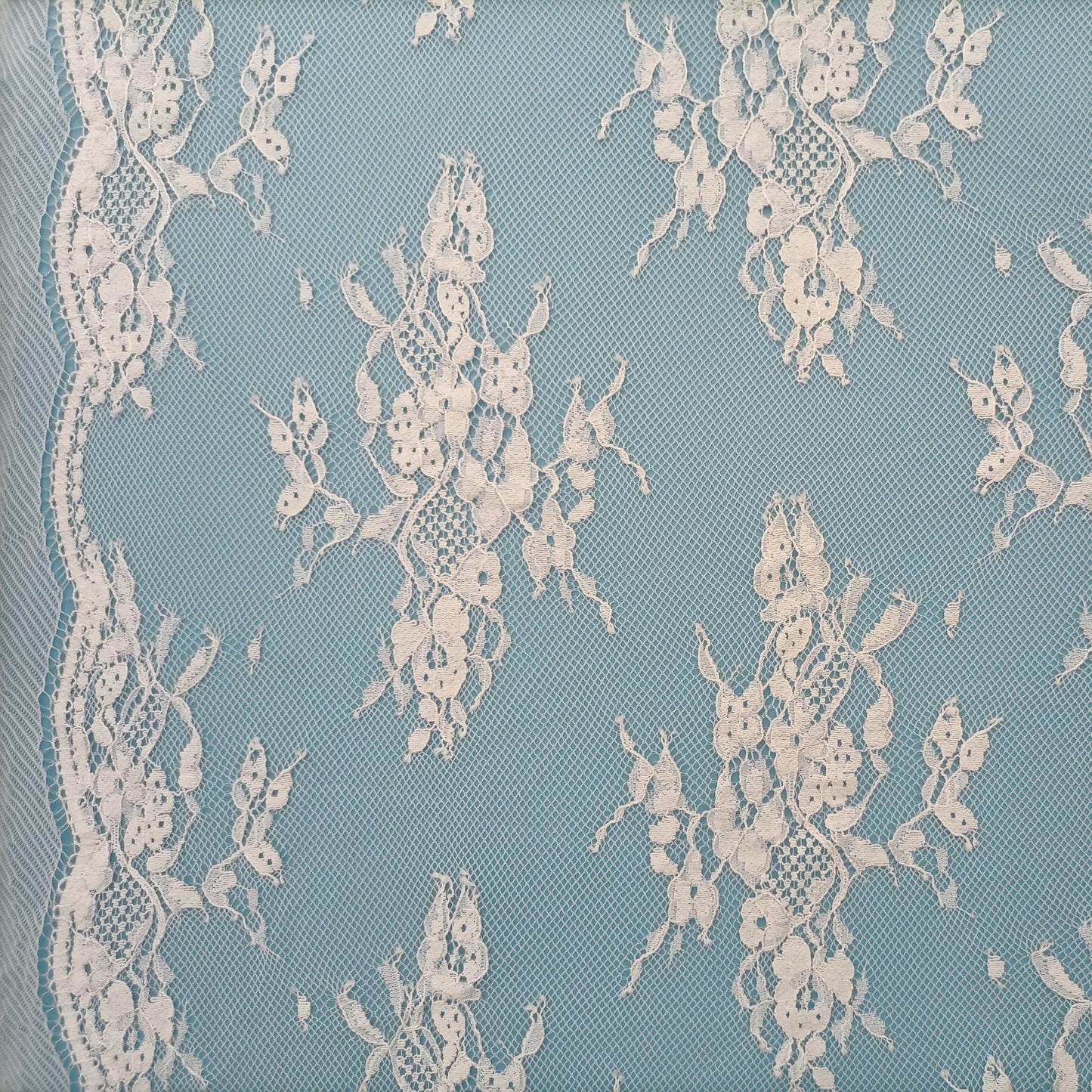 freedombeauty|Brocade Cotton Lace Fabric Diamond Pattern Flower Cut Lace Fabric for Women's Clothing Dresses Wedding Dresses Full Mesh