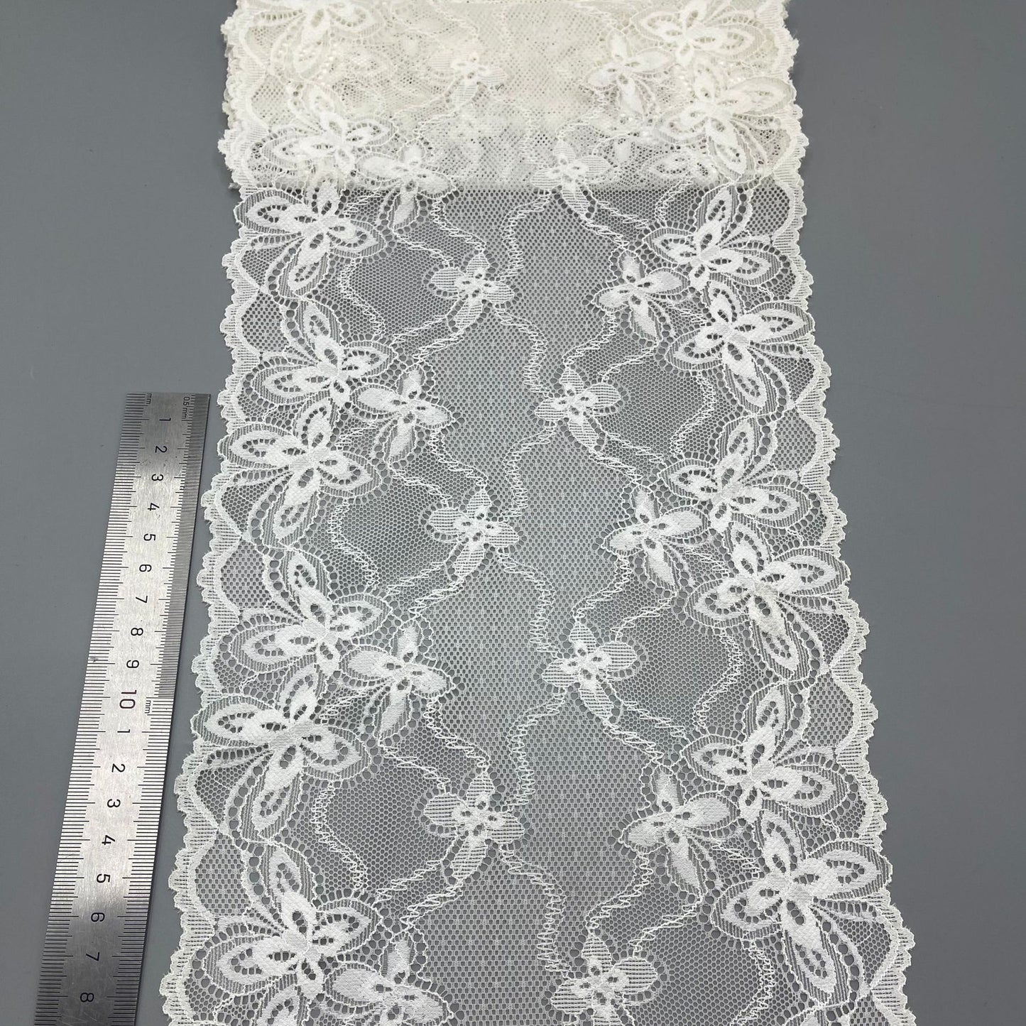 freedombeauty|20CM Elastic Guipure Lace Knitted Nylon Silk Garment Underwear Edge Thickened