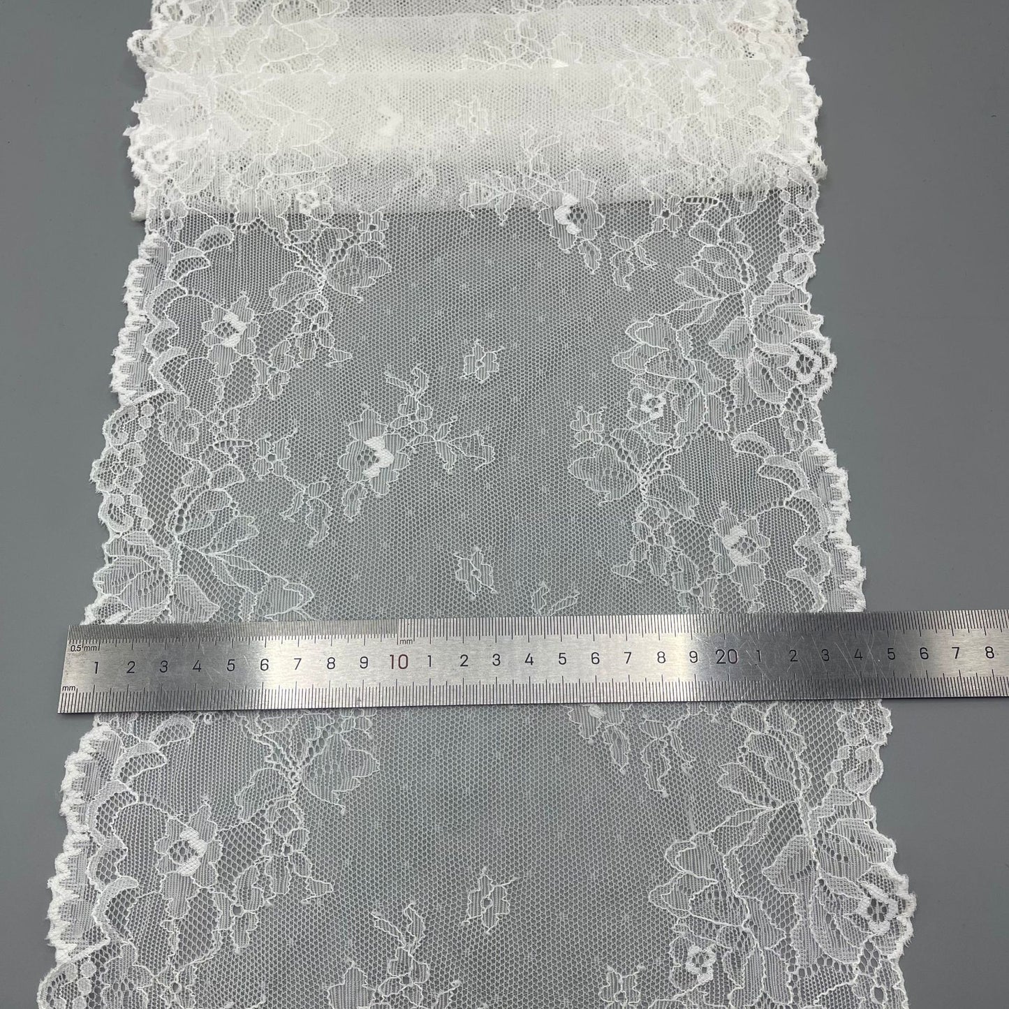 freedombeauty|24CM Elastic Lace Trim for Lingerie, Underwear, Women's Skirts, Clothing, Curtains, Elastic Lace Fabric