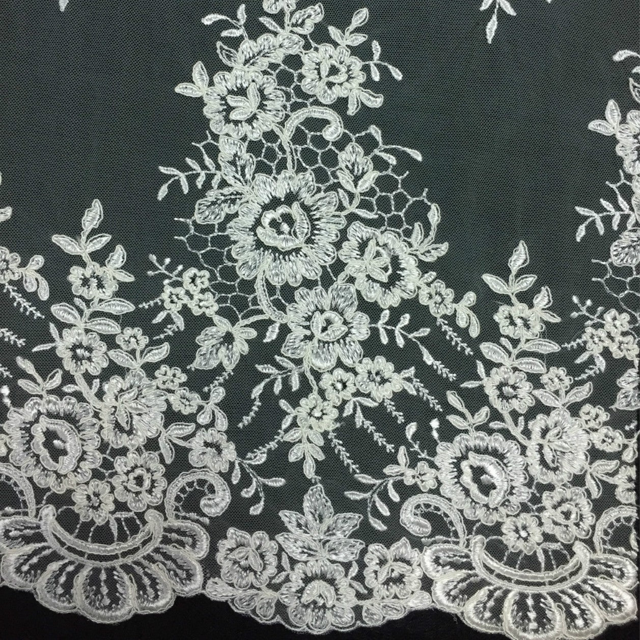 Freedombeauty | Direct Selling Car Bone Lace Veil Skirt Lace Accessories Three-Dimensional Bone Lace Fabric Wedding Dress Fabric