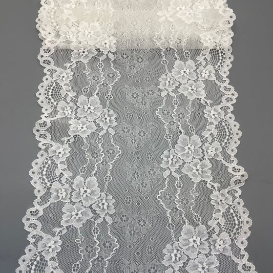 freedombeauty | 21CM Wavy Elastic Lace Trim for Clothing Lingerie Accessories DIY Wedding Dress Decoration