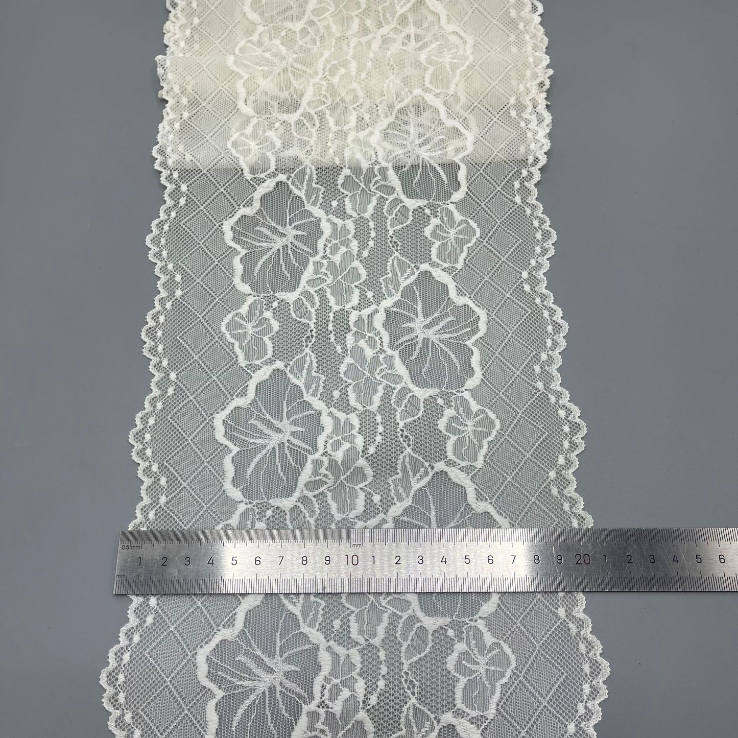 freedombeauty|20CM Elastic Lace Trim DIY New Lace Trim Nylon Fabric Lingerie Trim